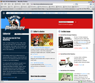 Firefox 에서 본 사이트 디자인