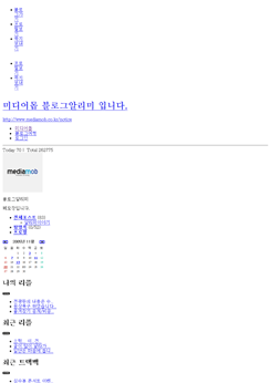 미디어몹 블로그 CSS없는 화면