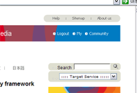 Internet Explorer로 본 Korea.net 사이트 우측 상단, Logout / My / Community 라는 개인화 메뉴가 보인다.