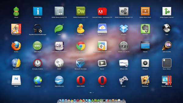 맥 OS X 라이언의 런치패드
