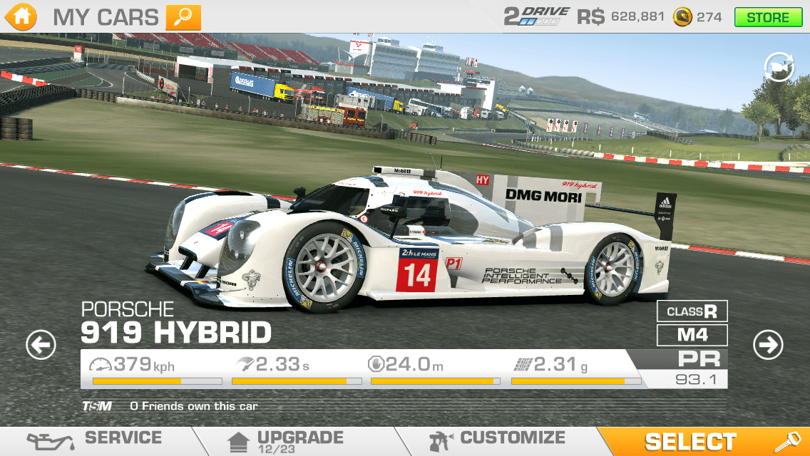 Real Racing 3 - Porsche 919 Hybrid Specification
