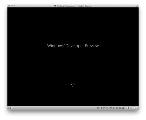 윈도우8 개발자 버전 부팅 화면